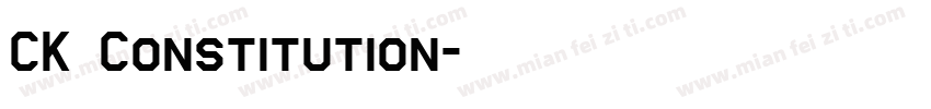 CK Constitution字体转换
